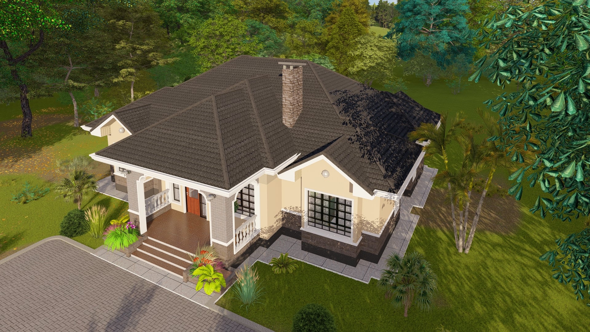 Four Bedroom Bungalow House Plans Kenya - House Design Ideas