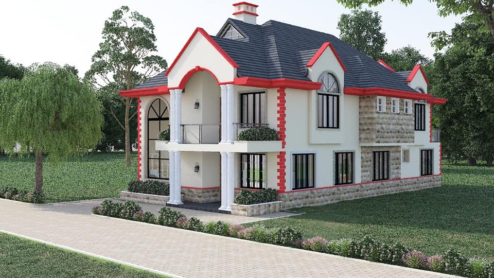 Five Bedroom bungalow House Plans in Kenya