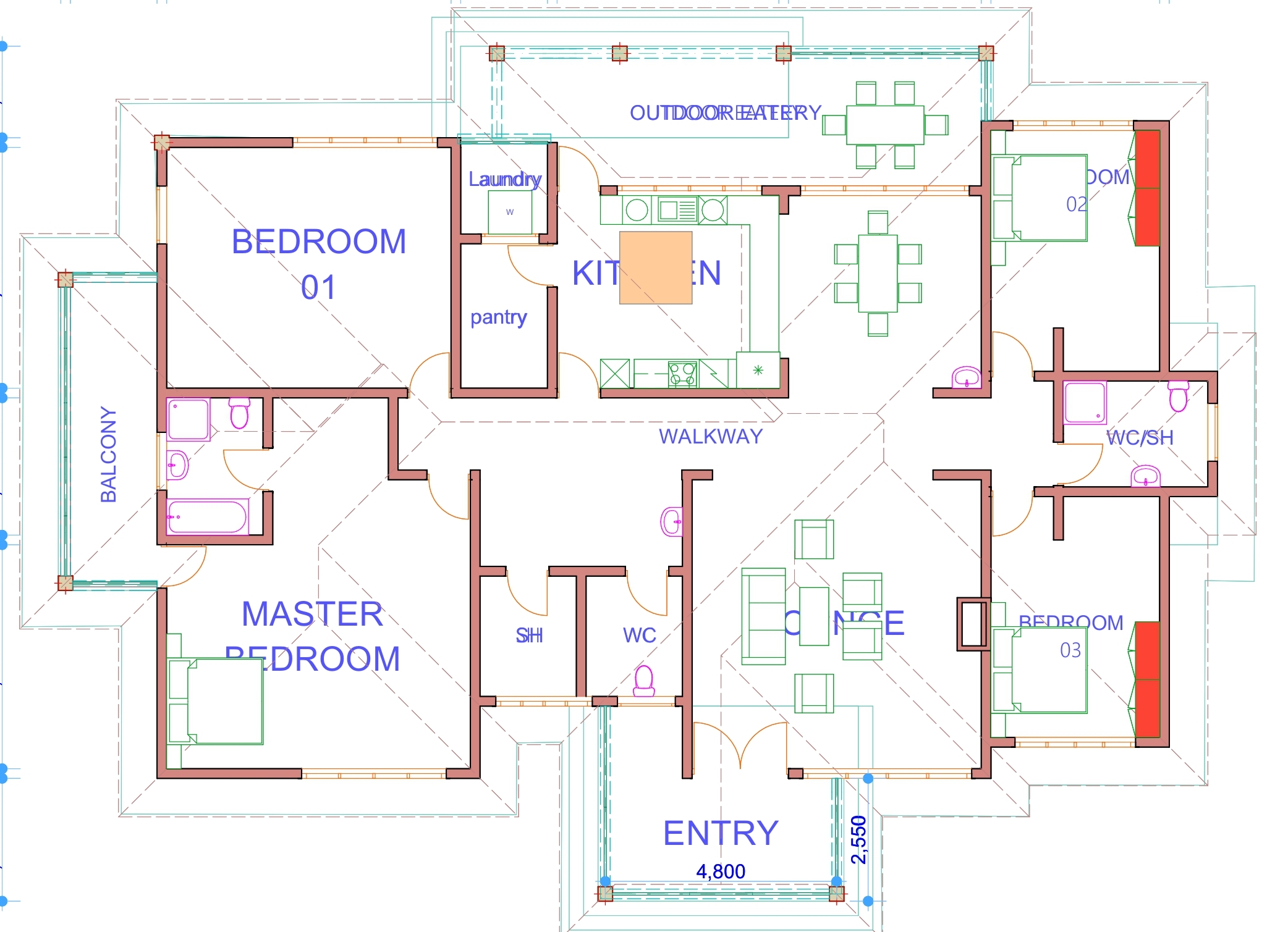 T Shaped House Plans In Kenya