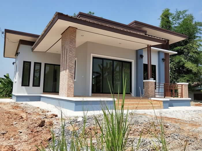 5br flat roof house designs in Kenya