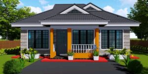 2 Bedroom House Plan in kenya